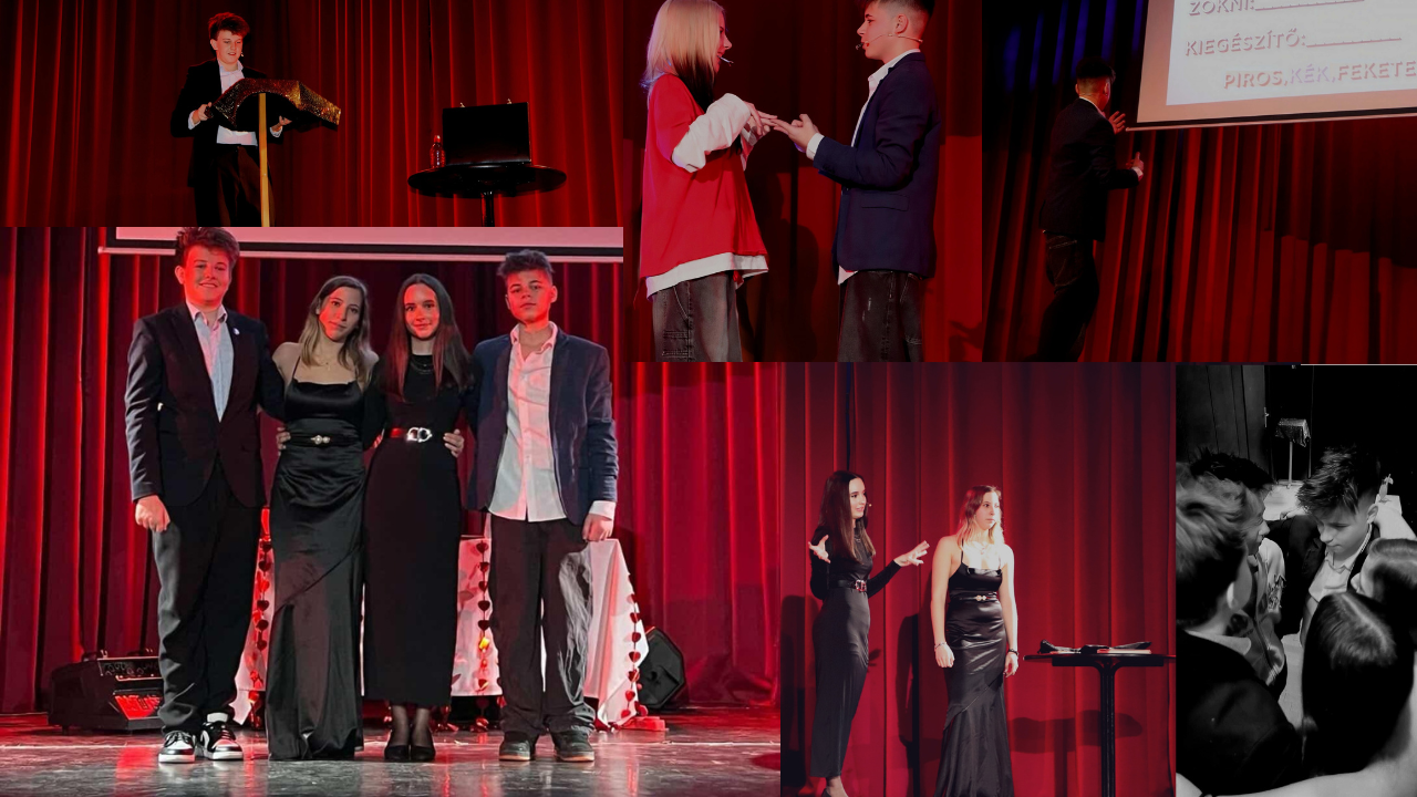 Többszereplős színpadi produkció képe